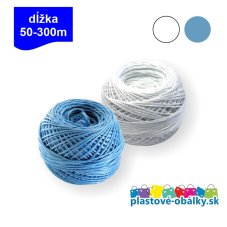 Špagát PP 50 – 300 m – biele a modré klbko špagátu