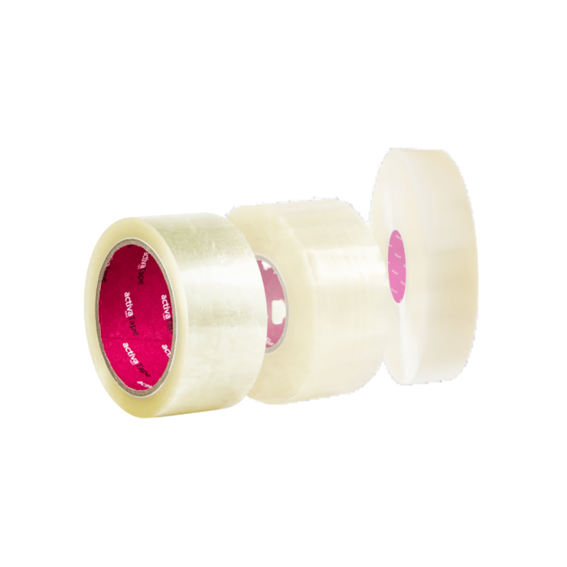activaTape POWER 48 mm × 66 m – silná páska – tri rolky rôznych šírok