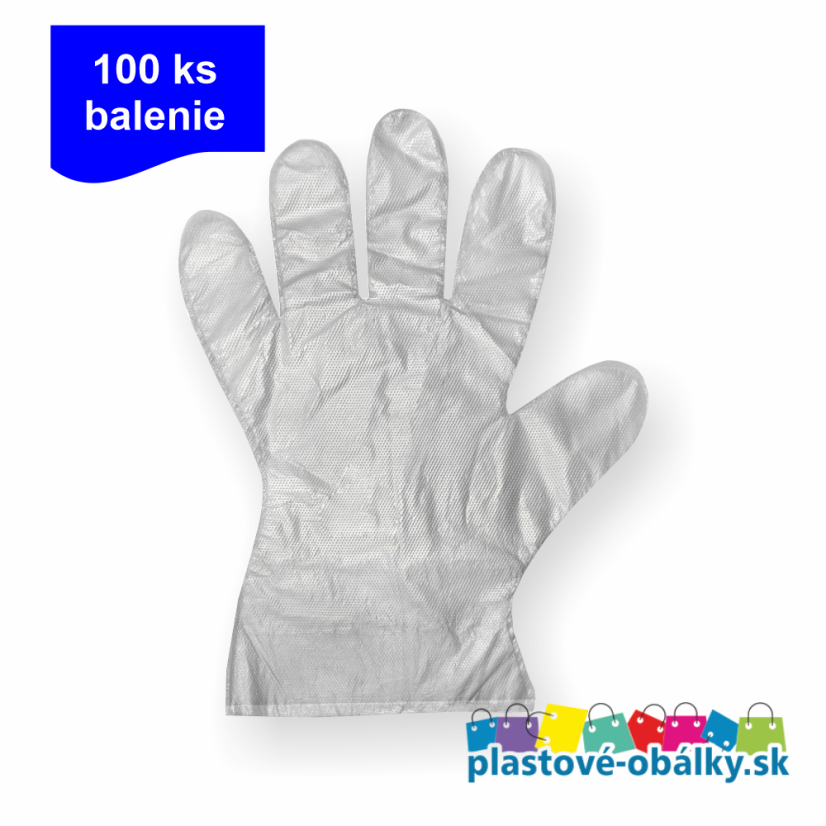 Mikroténové rukavice HDPE, balenie 100 ks – s popisom parametrov