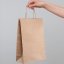 Papierové tašky hnedé s krúteným uchom – z boku Papierové tašky hnedé s krúteným uchom – z boku