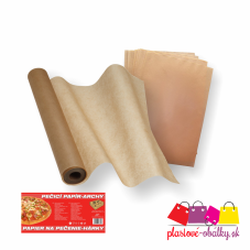 Papier na pečenie 33 × 42 cm, 20 hárkov – rolka a hárky s obalom