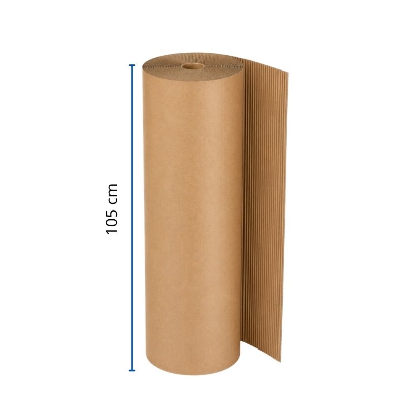 Dvojvrstvová vlnitá lepenka B, šírka 105 cm – šírka 105 cm