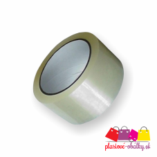 Tichá akrylová páska 50 mm × 66 m, 47 µm – rolka zhora s jadrom