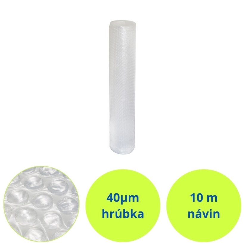 Bublinková fólia, návin 10 m – hrúbka 40 µm, návin 10 m