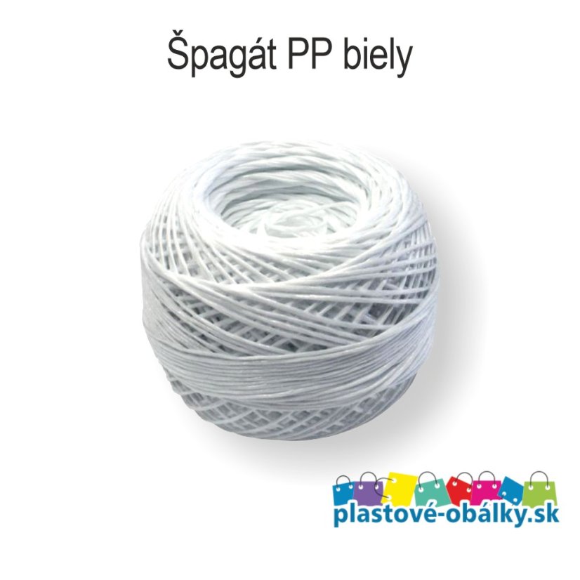 Špagát PP 50 – 300 m – biela