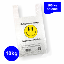 Tašky 10 kg s potlačou Ďakujeme, 15 µm – rozmer 16 × 540 mm