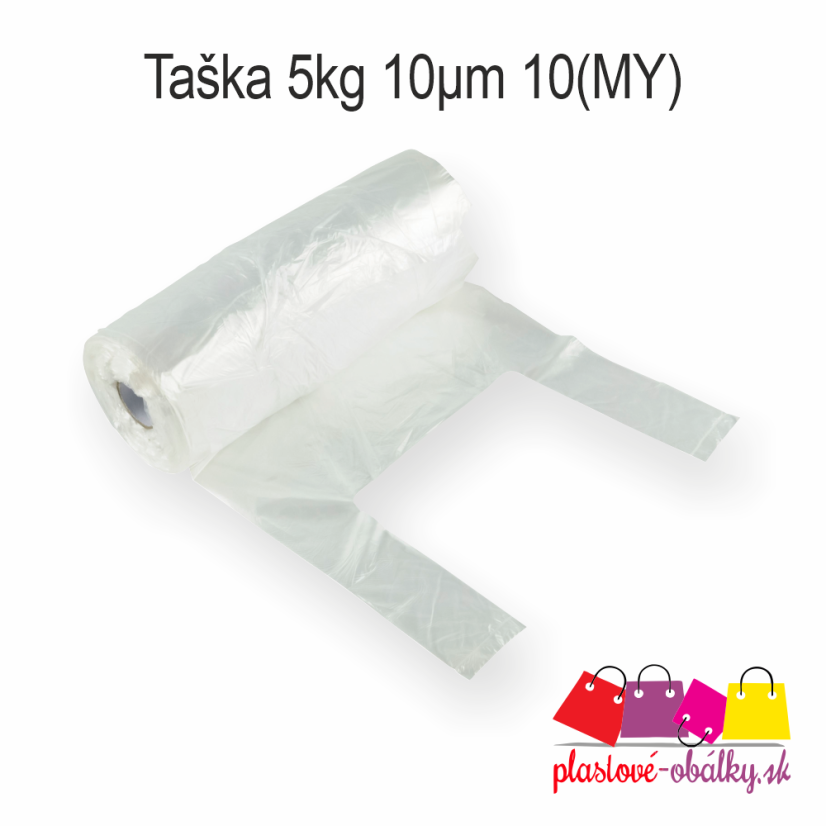 Rolované tašky 3 kg a 5 kg – 6, 8 aj 10 µm | 200 ks na rolke – transparentná – záber 4