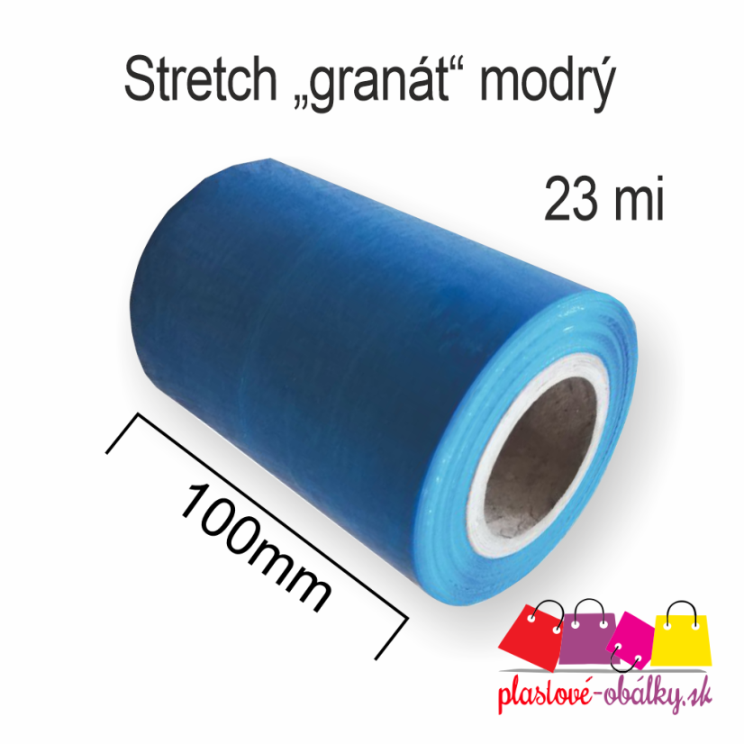 Stretch fólia Granát 23 µm – modrá