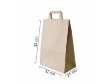 Papierová taška hnedá 32 × 21 × 33 cm – balenie 50 ks Papierová taška hnedá 32 × 21 × 33 cm – balenie 50 ks