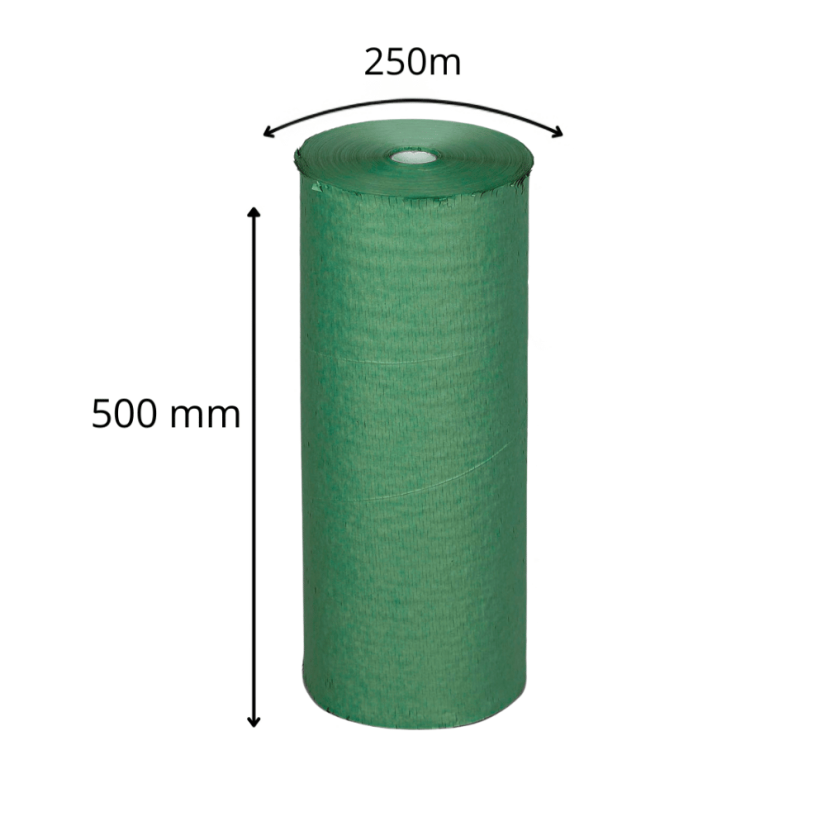 Papierová výplň activaWrap 500 mm, zelená – rozmerový nákres rolky 500 mm