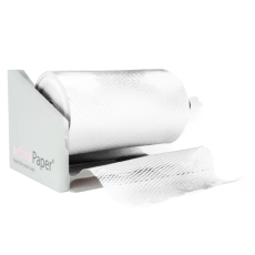 Papierová výplň activaWrap 80 g, biela – 395 / 500 mm × 250 m – rolka v bielom zásobníku Papierová výplň activaWrap 80 g, biela – 395 / 500 mm × 250 m – rolka v bielom zásobníku