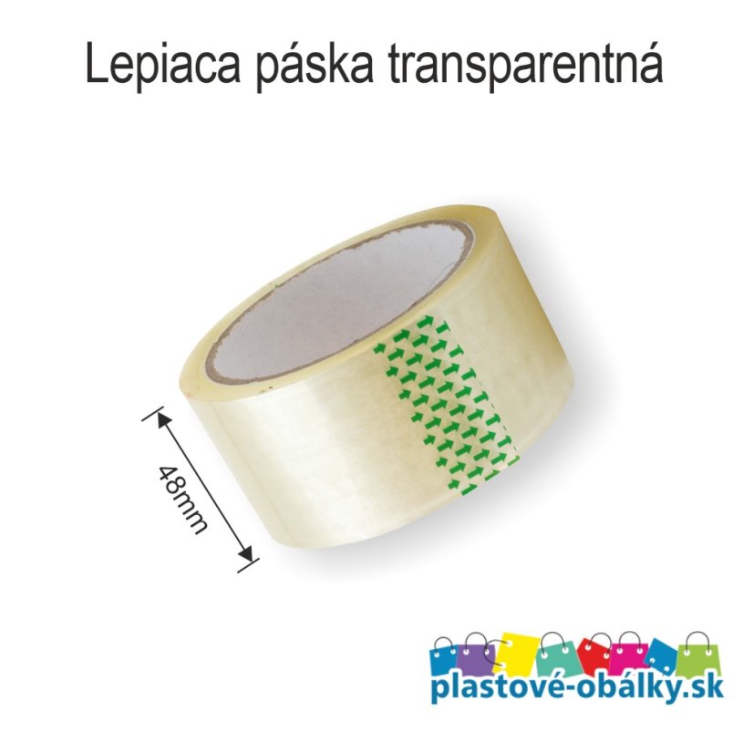 Lepiaca páska 48 mm × 66 m – detail lepiaceho povrchu, 48 mm