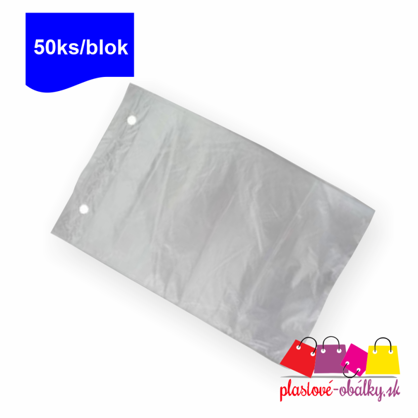 HDPE vrecká blokované 50 ks – jedno vrecko z bloku 50 ks