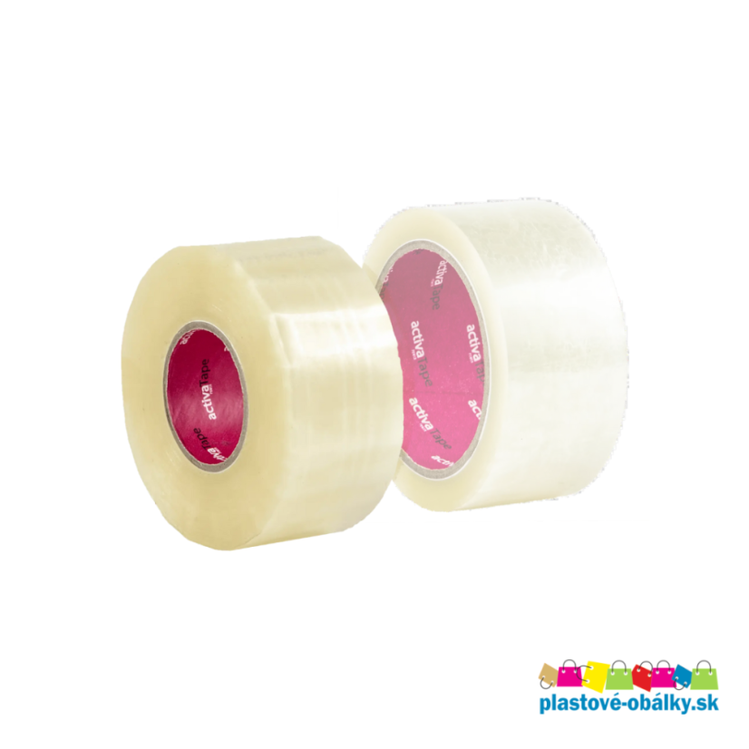 activaTape POWER 48 mm × 66 m – silná páska – dve rolky s ružovým jadrom