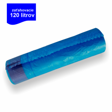 Vrecia do koša 120 L zaťahovacie, rolka 25 ks – rozmer 700 × 1000 mm