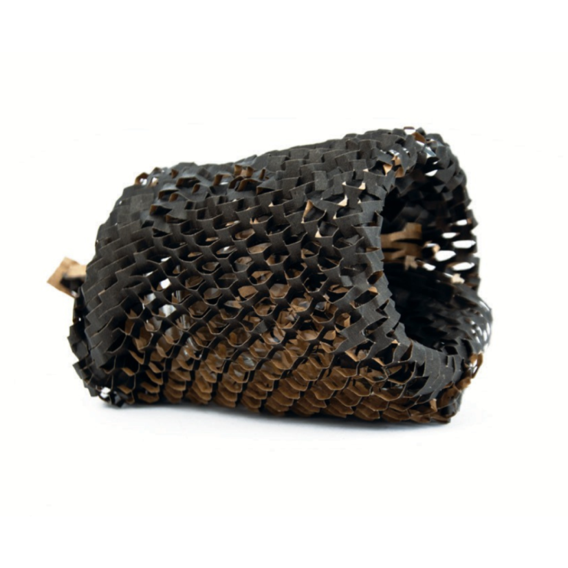 Papierová výplň activaWrap 80 g, čierna – 395 / 500 mm × 250 m – čierny zabalený predmet