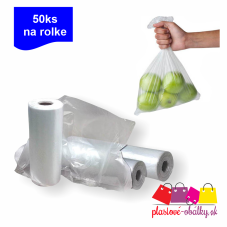 HDPE vrecká rolované, 500 ks na rolke – rolky a ukážka použitia HDPE vrecká rolované, 500 ks na rolke – rolky a ukážka použitia